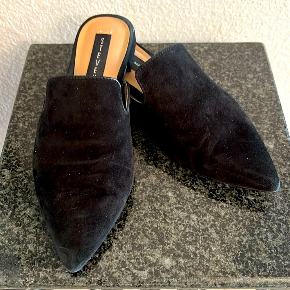 Steve Madden Miles, Black Suede, Size 6.5, EUC